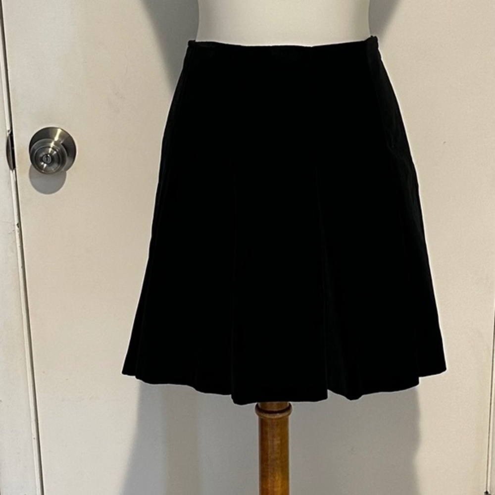 Super Classic NEW VELVET Context Very Rare 100% Cotton Black Skirt